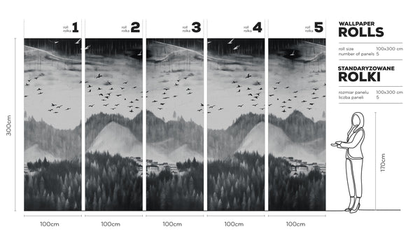 Tenebis - Wallpaper in standardized rolls