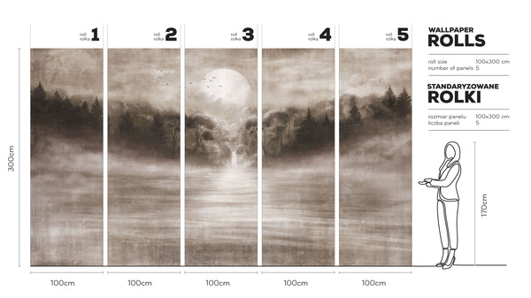 Tramonto - Wallpaper in standardized rolls