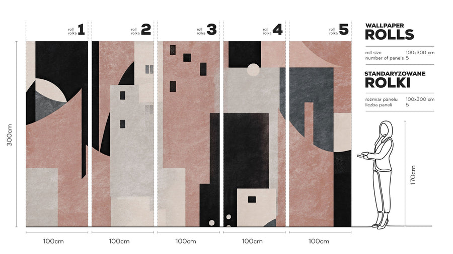 Collage - Wallpaper in standardized rolls