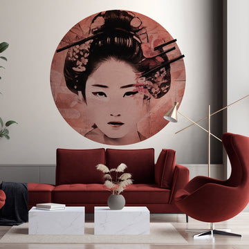 Geisha Wheel Wallpaper