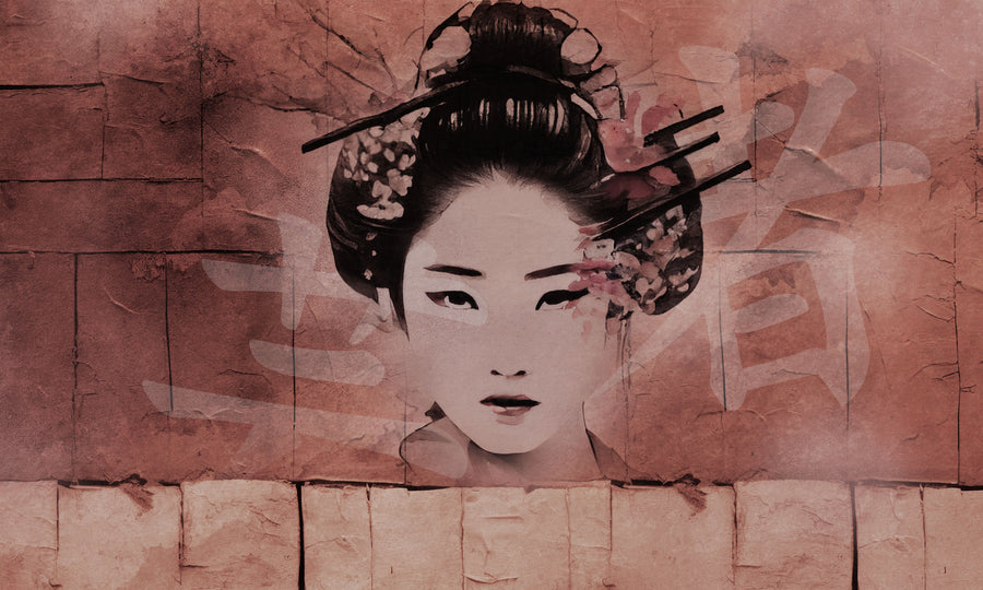 Geisha - Wallpaper in standardized rolls
