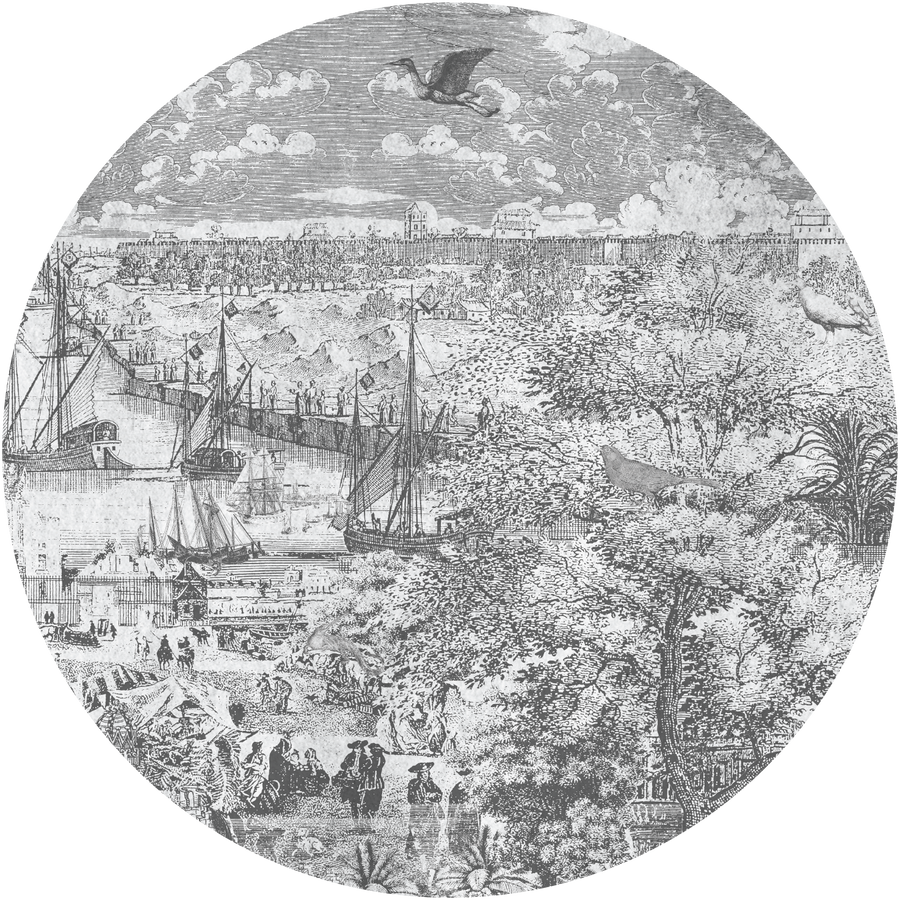 Gulliver Gray II Wheel Wallpaper