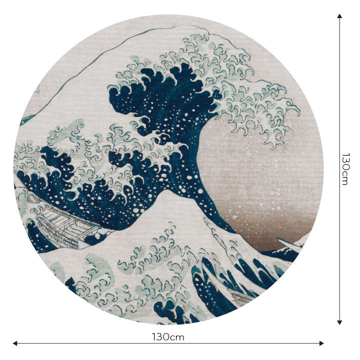 Hokusai Wheel Wallpaper