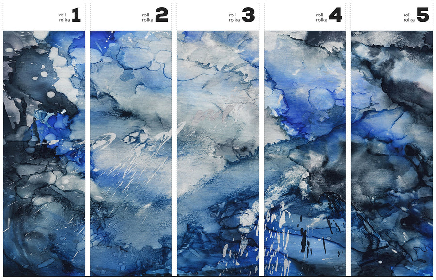 Lago Blue - Wallpaper in standardized rolls