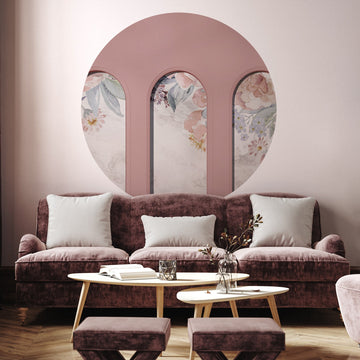 Libra Circle Pink Nettare Wallpaper