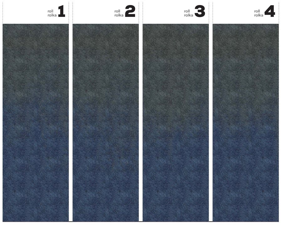 Ombre Blue Wool - Wallpaper in standardized rolls