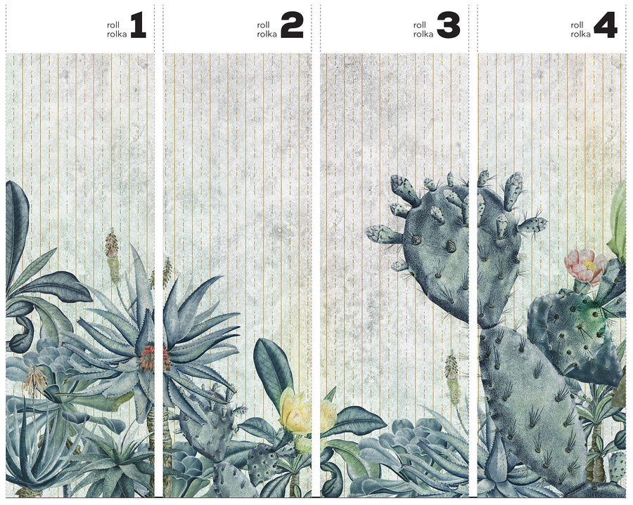 Succulento - Wallpaper in standardized rolls