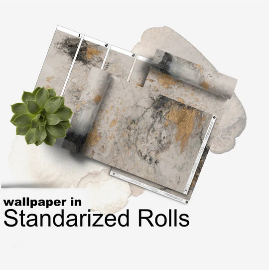 Wallpaper in standardized rolls